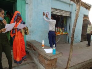 Door to door corona awareness by HBT